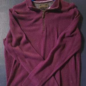 Jos. A. Bank Men's Zip-Up Sweater in Deep Purple